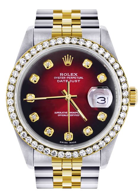 gold red rolex watch|Rolex red dial watches.